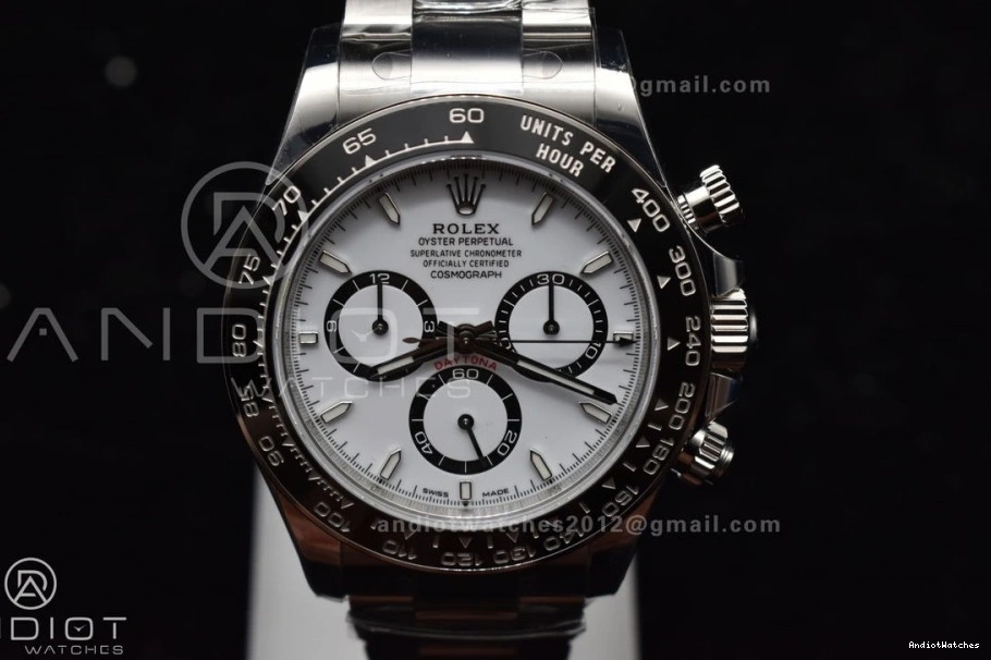 Rolex SL4801 Daytona 126500 Factory VS 1:1 Steel Movement 904L In White 1054 Dial FreshLook SBF 0823